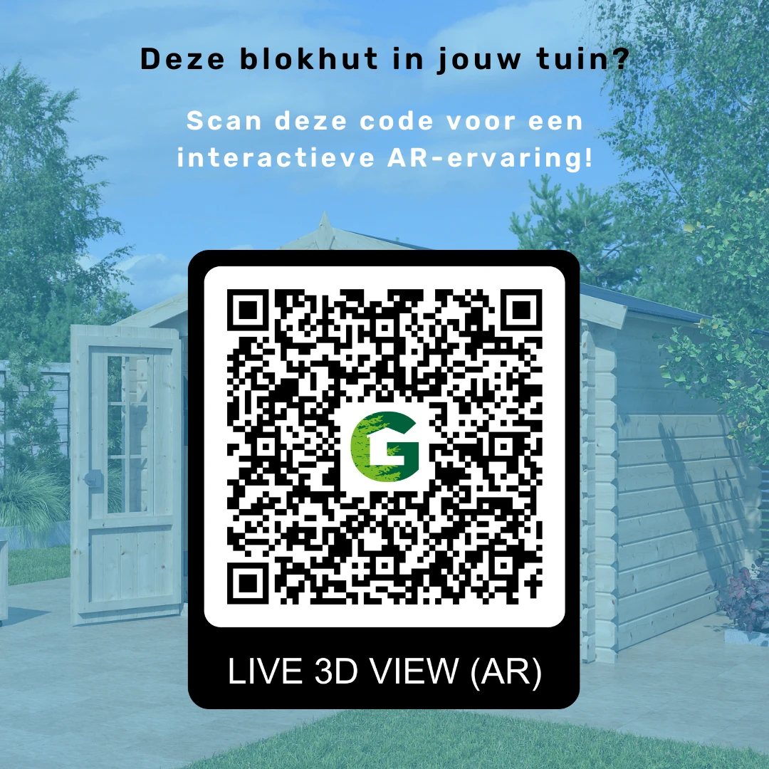 Woodlands Blokhut Zurich 295 x 295 cm - Afbeelding 9